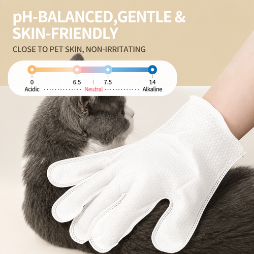 11 Pet Disposable Gloves, Disposable Wet Wipes For Cats And Dogs, Dry Cleaning Artifact, Deodorizing Wet Wipes For Cleaning