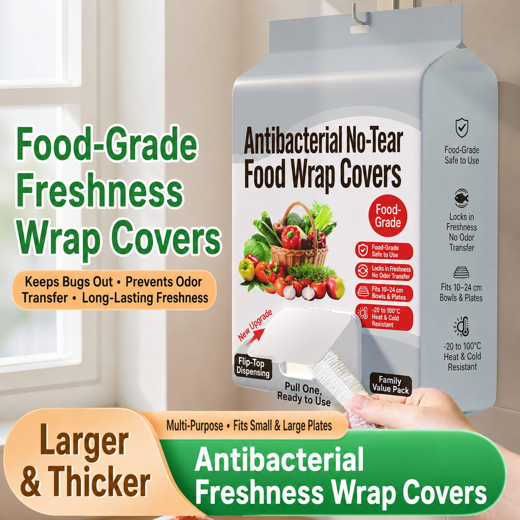 Antibacterial Food Wrap Covers – Reusable Freshness Seal Covers