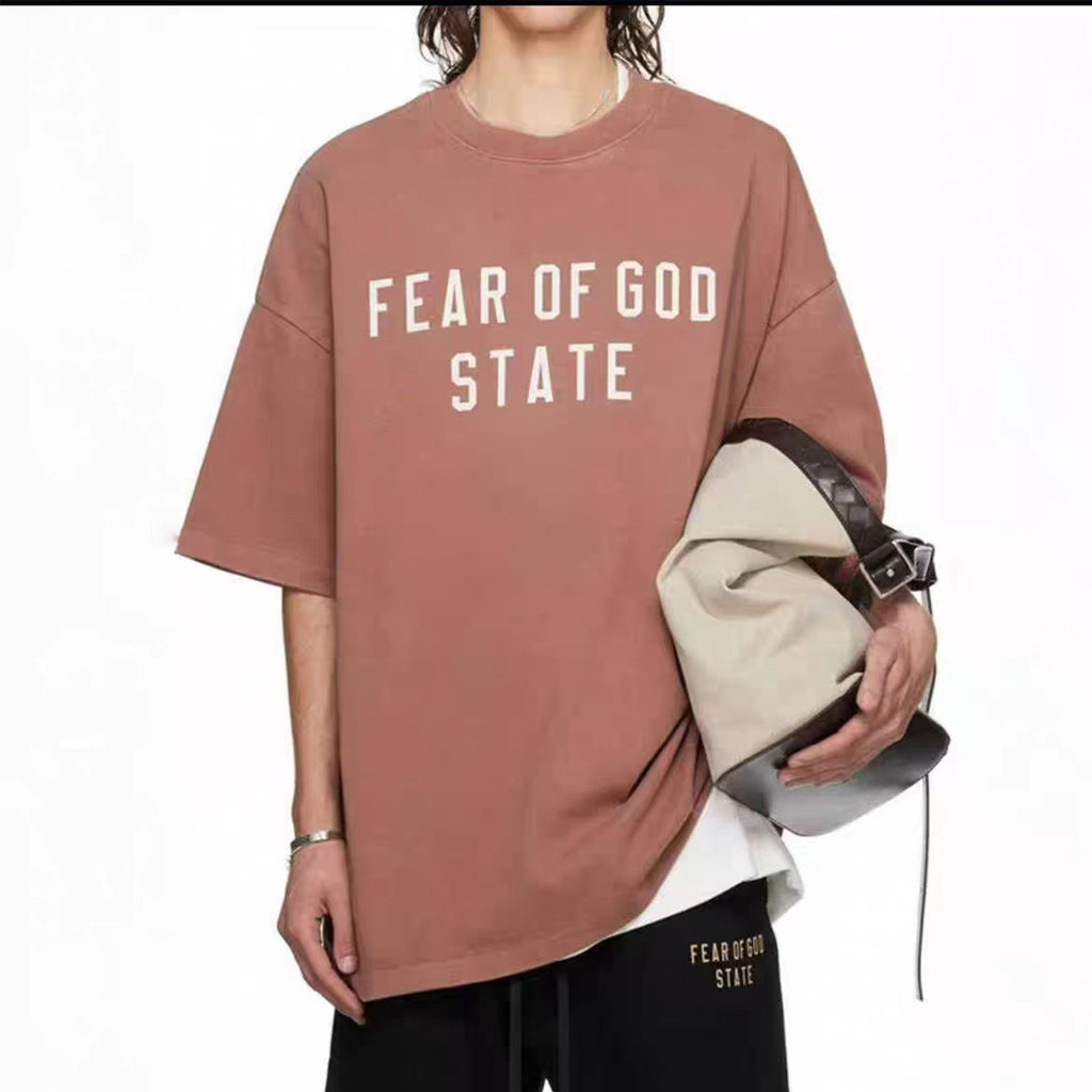 Unisex Casual Letter Print T-Shirt – Loose Fit Summer Short Sleeve Tee